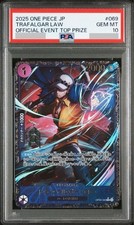 PSA 10 Trafalgar Law OP09-069 Official Event Top Prize One Piece Card 2025 Japan