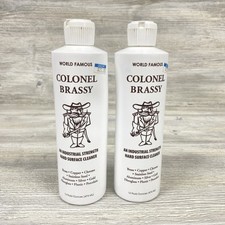 2 Pack Colonel Brassy Hard Surface Metal Cleaner Polish Auto Boat ATV 16oz