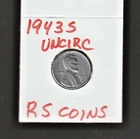 1943 S   LINCOLN  CENT  ~ BRILLIANT  UNCIRCULATED ~  RS COINS #26U / FREE SHIP