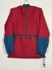 Vintage LL Bean Ladies M Aztec Hooded Thinsulate Pullover Red Jacket USA Made
