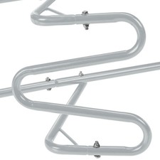 Relaxdays Compattatore Rifiuti Domestico, Trash Compactor, Pressa Manuale per Bidone della Spazzatura, Acciaio, Grigio, 95 cm - 8