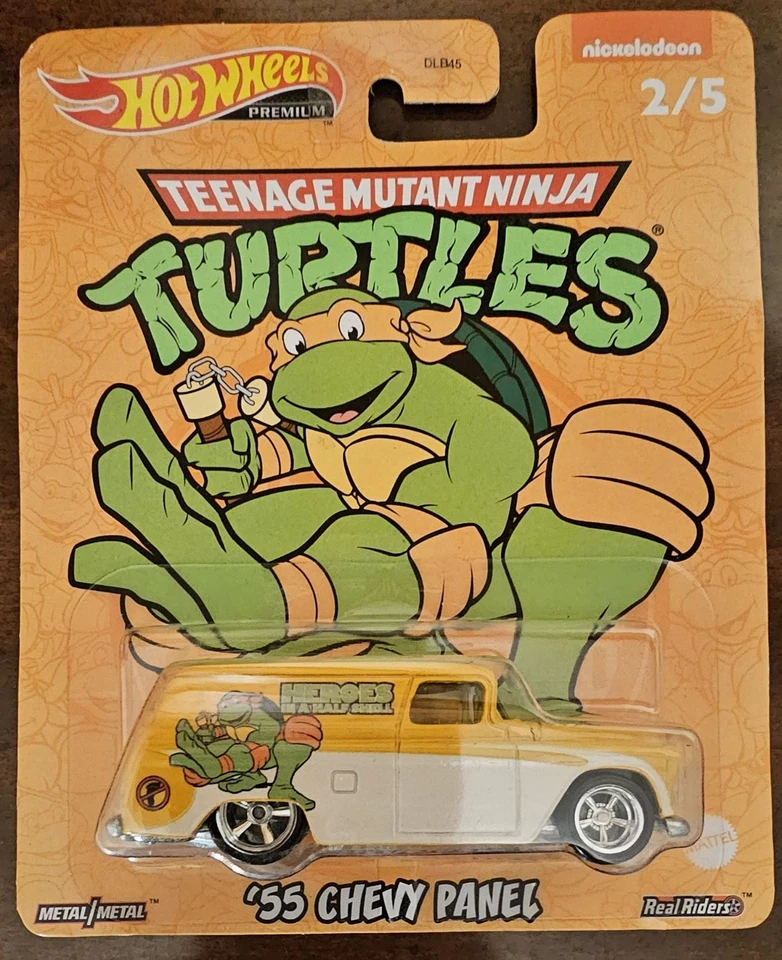 Набор Hot Wheels Premium 2022 Nickelodeon Teenage Mutant Ninja Turtles Real Riders - Изображение 3 из 4