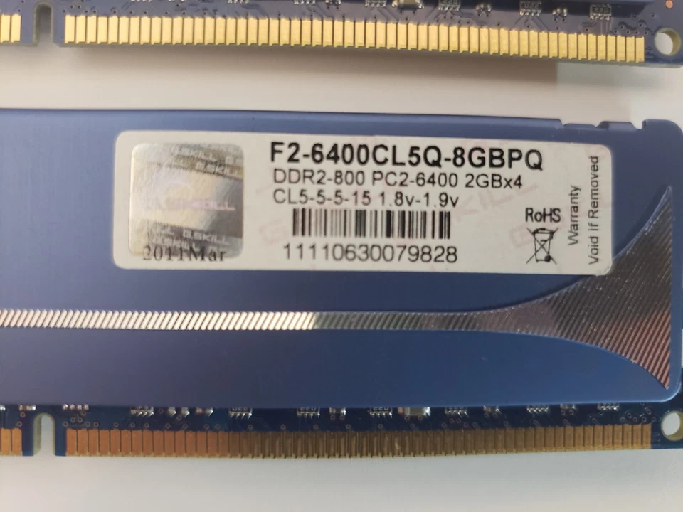 ⭐️⭐️⭐️⭐️⭐️ G. SKILL F2-6400CL5Q-8GBPQ DDR2-800 PC2-6400 CL5-5-15 1.8-1.9V 32GB - Image 2 of 2