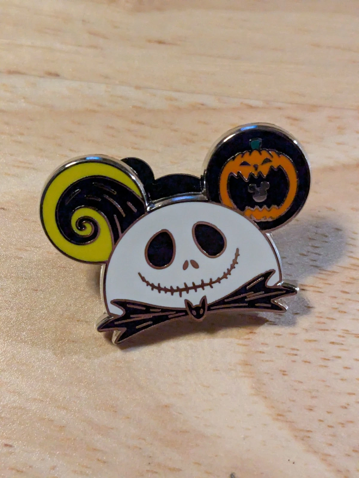 Disney Disneyland 2024 Hidden Mickey Jack Skellington Ear Hat Pin