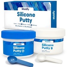 Silicone Putty Fast Set, 250ml Part A 250ml Part B 40-Second Work Time ...