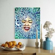 ORIGINALE ritratto quadro olio quadro donna astratto moderno DIPINTO A MANO
