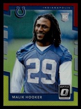 2017 Donruss Optic #118 Malik Hooker Rookie Colts Red Yellow
