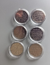 50p Coins x 6 joblot VC Womens votes Pride Blow Bugle