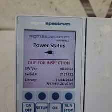 Baxter Sigma Spectrum 8.00.03 w/o Battery Infusion Pump