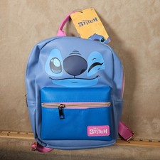Disney Stitch Winking Mini-Backpack Blue Pink Bioworld Kid NWT 2 