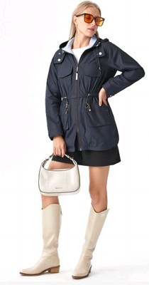 Marina Sport by MARINA RINALDI Hooded Nylon Jacket Size 19 (or US size 10)