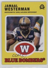 2016 Upper Deck CFL O-Pee-Chee Retro Blank Back Jamaal Westerman 0h1