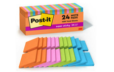 Post-it Super Sticky Notes, 24 Sticky Note Pads, 3 x 3 in., School Supplies.....