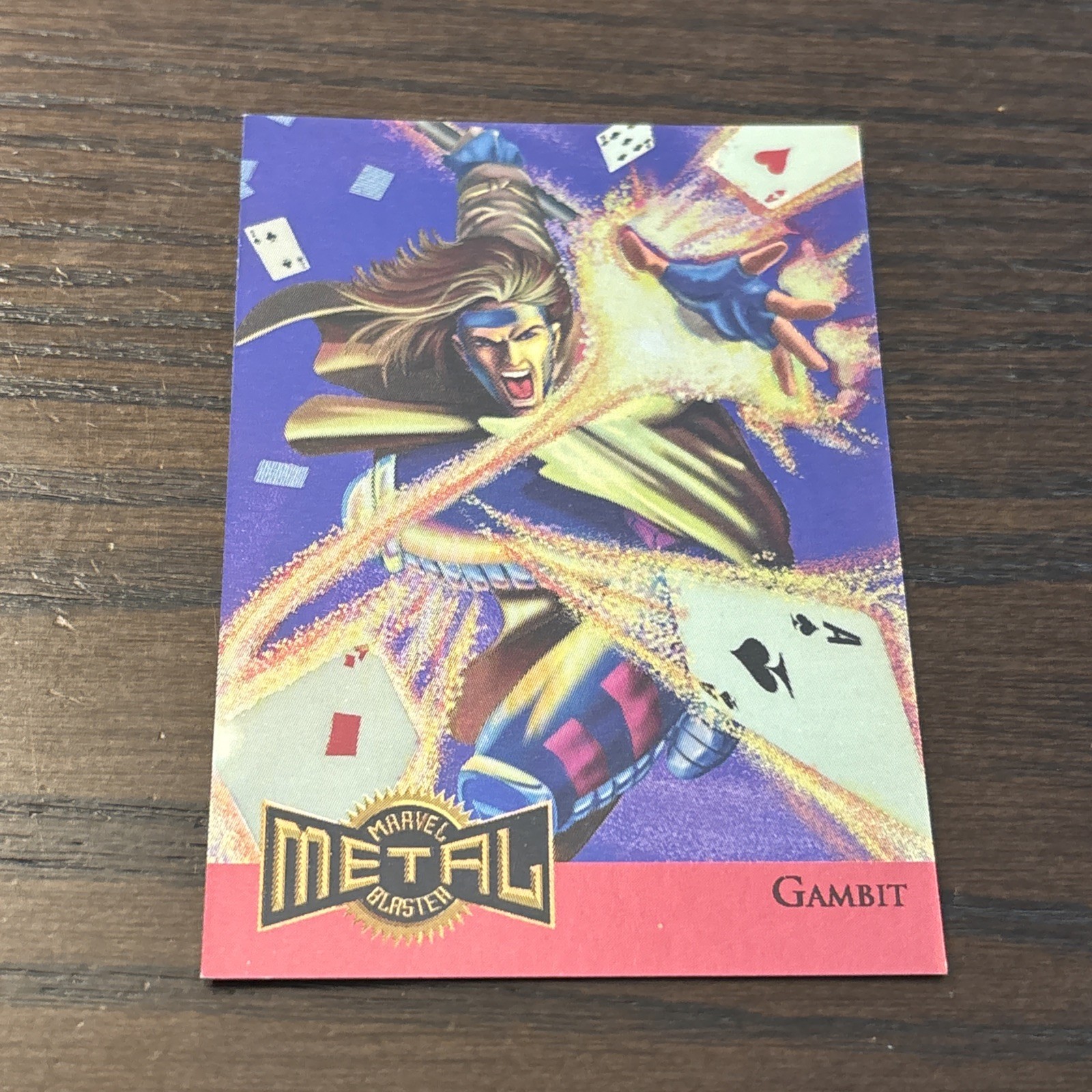 1995 gambit marvel metal blaster limited edition #4 of 18