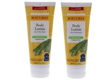 2 Pack Burt's Bees Aloe  Shea Butter Body Lotion Sensitive 24HR Hydrate 6oz Ea.