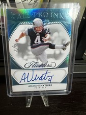 2025 Panini Flawless All Pro Ink Adam Vinatieri Auto Blue 1/1