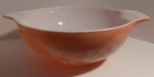 Vintage Pyrex Pink White Gooseberry Cinderella 4 qt Mixing Bowl 444