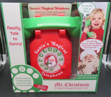 New  Mr. Christmas Santa  s Magical Telephone Kid's Interactive Talk to Santa