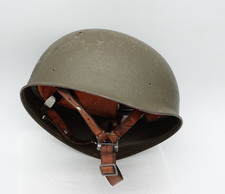 LARGE L Green Swiss Army Military Surplus M71 Combat Helmet Liner & Chinstrap 77