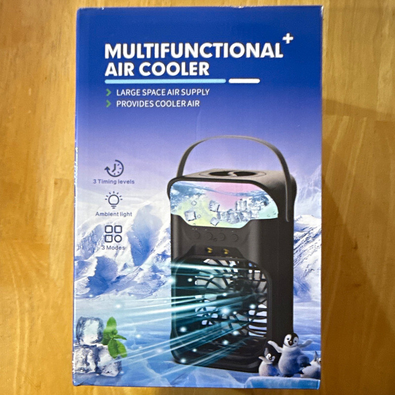 HW-20 Portable Evaporative Air Cooler, Remote, Timer, Night Light, Black