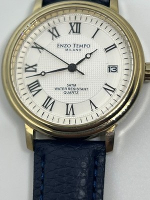 Enzo Tempo Classic Style 36.5mm Stainless Steel Quartz Watch