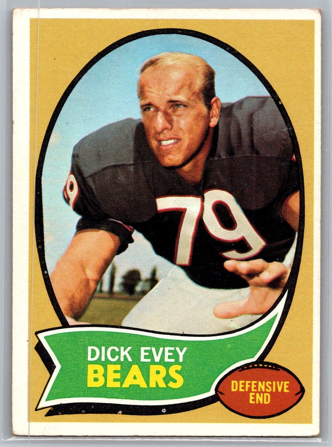 Dick Evey 1970 Topps #106  Football Card