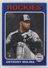 2024 Topps Heritage High Number Dark Blue Border Anthony Molina #641 0t2