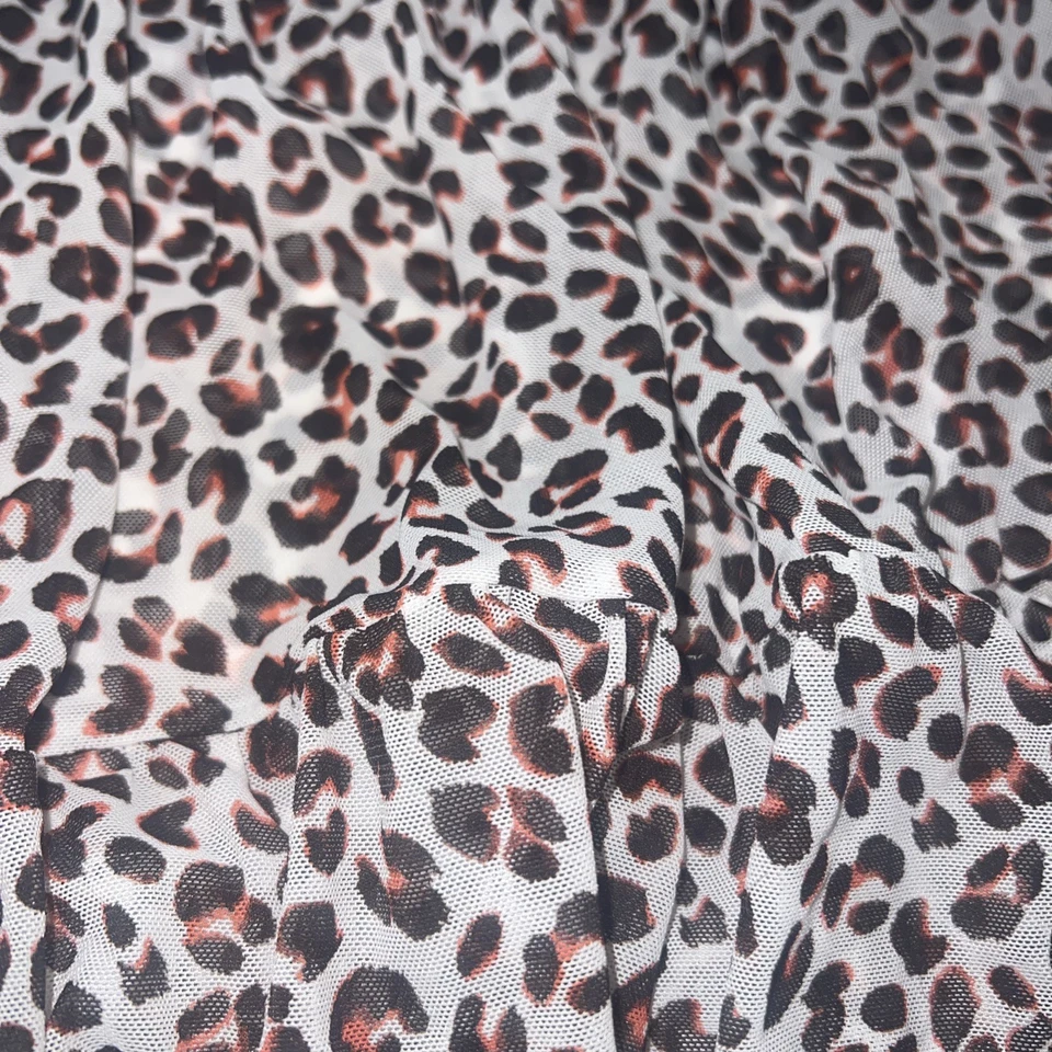 Traje de baño Coco Reef para mujer L estampado animal blanco marrón naranja vestido de encubrimiento nuevo sin etiquetas Foto 3 de 4