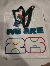 FIFA World Cup 2026 Soccer Reusable Large Tote Bag White Bag Officially Licensed
