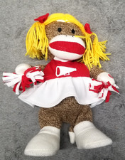 Gemmy Industries Singing , Dancing Cheerleader Sock Monkey