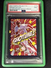 2021 Topps Project 70 Shohei Ohtani Silver Frame Artist Proof /51 #719