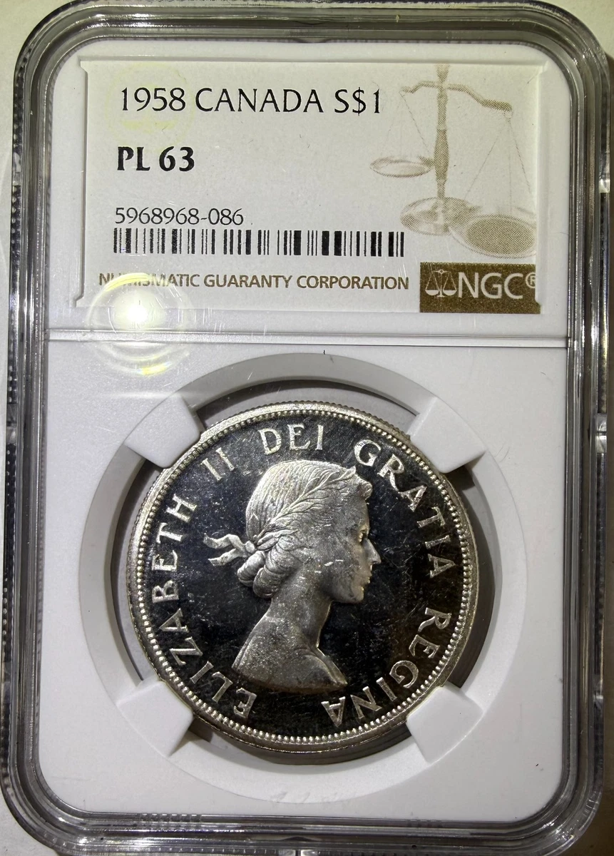 1958 Canada 1 Dollar NGC PL63 (086)