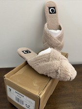 NEW Journee Collection Women Sereena Pink Mule Slippers Size 9 Faux Fur Sherpa