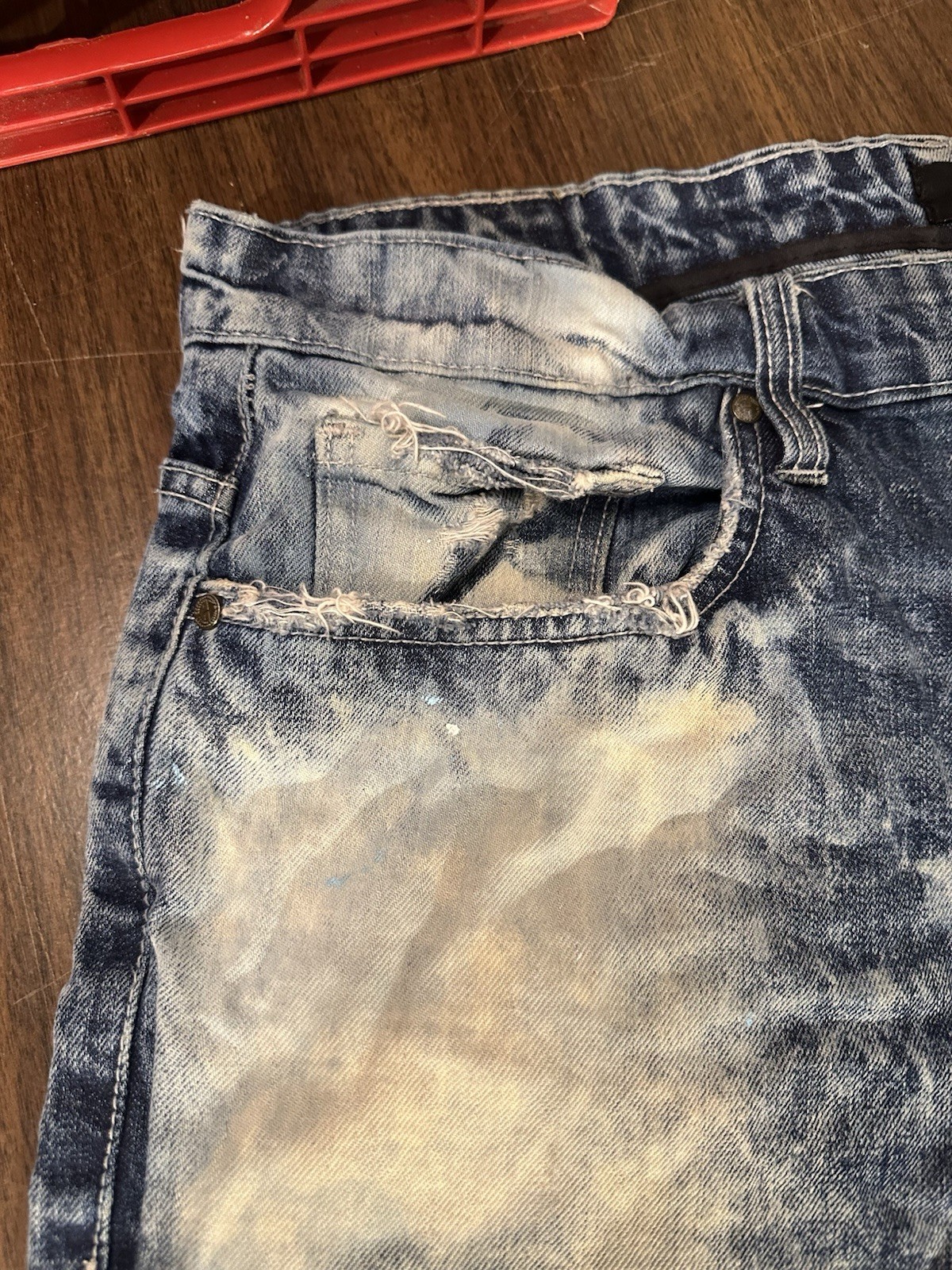 Jordan Craig Legacy Edition Jeans Men’s 38x32 Distressed Acid Wash Denim thumbnail 8