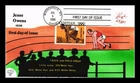 US COVER JESSE OWENS OLYMPIAN FIRST DAY ISSUE PUGH HAND PAINTED