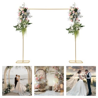 2*2.1m Wedding Arch Door Background Wrought Iron Decorative Props Flower Rack