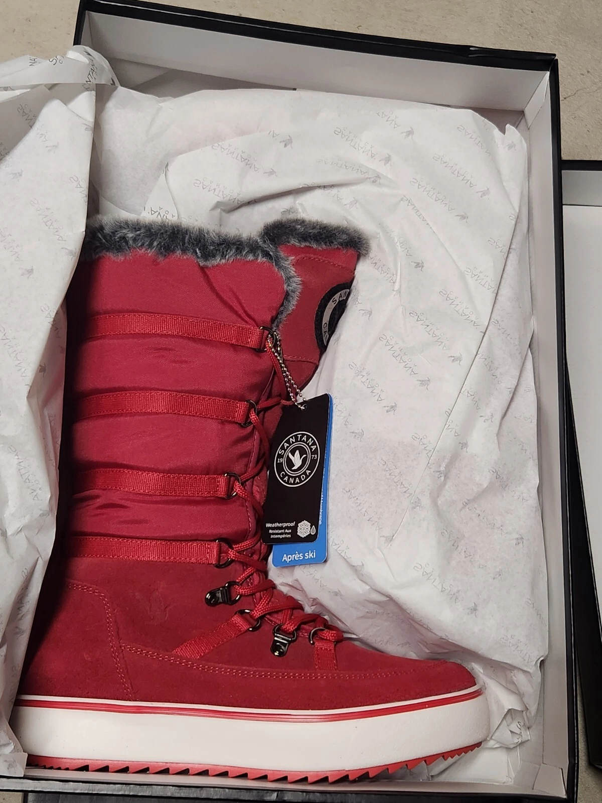 Santana Canada Women's Red Mackenzie 2 Tall Winter Boots Size 9