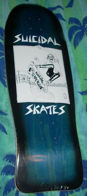 NEW Dogtown SUICIDAL SKATE TENDENCIES Skateboard Deck Blue Purple