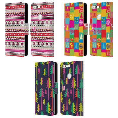 HEAD CASE DESIGNS HIPPIE WEIHNACHTEN BRIEFTASCHE HÜLLE HUELLE FÜR GOOGLE HANDYS
