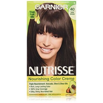 Garnier Nutrisse Nourishing Permanent Color Creme 40 Dark Brown Chocolate
