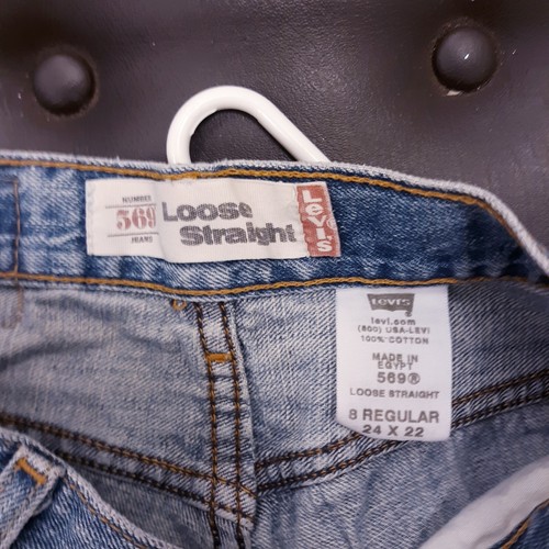 Levi's 569 Boy's Size 8 Reg 24 x 22 Regular Fit Straight Leg Jeans - Picture 2 of 8