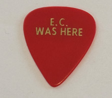 ERIC CLAPTON GUITAR PICK GENUINE U.S.A. '94 1994 TOUR PLECTRUM E.C. WAS HERE