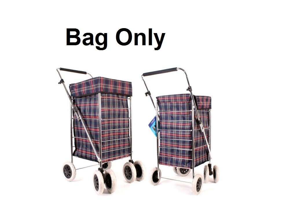 Replacement Spare BAGS for 4 or 6 Wheels Shopping Trolley / Bag Only
