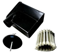 FüR Royal Enfield Klassisch Kugel Luftfilter Box Schwarz + Element Neu