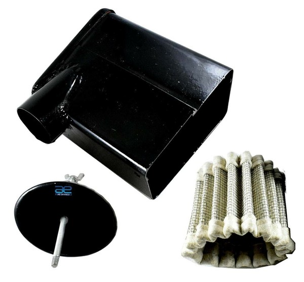 FüR Royal Enfield Klassisch Kugel Luftfilter Box Schwarz + Element Neu-image