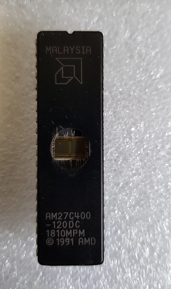 AMD 27C400 AM27C400-120DC 4Mb 512 k x 8 bits borrable UV EPROM
