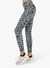 Sweaty Betty Black Psychedelic Print Full Length Power Workout Leggings Sz S