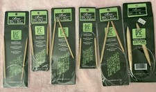Clover Takumi Bamboo circular knitting needles 6 different sizes gently used/new
