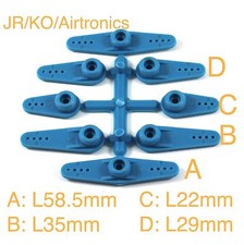 Bocina brazo servo radiocontrol plástico JR/KO/Airtronics 23T súper resistente ENVÍO EN EE. UU.