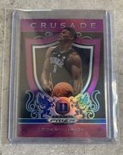 ZION WILLIAMSON 2019-20 PRIZM DRAFT ROOKIE CRUSADE PURPLE PRIZM